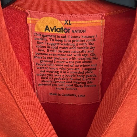 LIKE NEW AVIATOR NATION CREWNECK - Picture 4 of 5